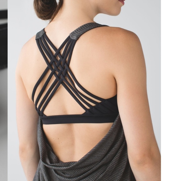 lululemon athletica Tops - Lululemon Wild Tank Heathered Black/Black sz 8